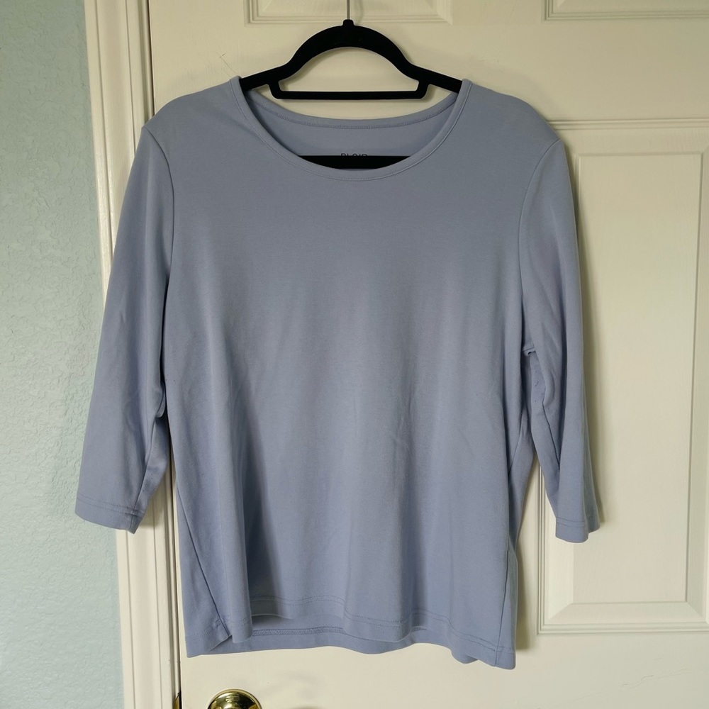 Blair Cotton-Poly 3/4 Sleeve Scoop Tee